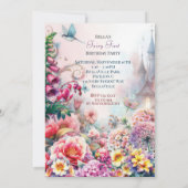 Magische Fee Eerste Verjaardagsfeest Kaart (Achterkant)