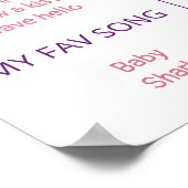 Magische Fee Eerste Verjaardagsfeestmijlpaal Poster (Hoek)