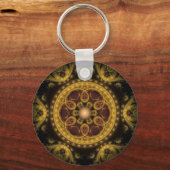 Magische fee fractal ornament mandala sleutelhanger (Voorkant)