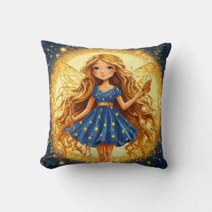 Magische Fee Glitter Fantasie Vleugels Huisdecorat Kussen