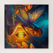 Magische Fee In De Fantasie Tuin Legpuzzel (Horizontaal)