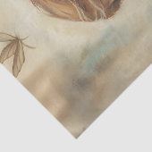 Magische fee in een weide gedempt blauw en beige tissuepapier (Detail)