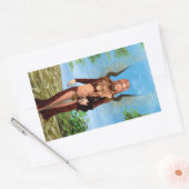 Magische Fee Rechthoekige Sticker (Envelop)