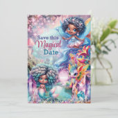 Magische Fee Save the Date Kaarten (Staand voorkant)