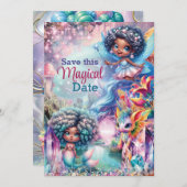 Magische Fee Save the Date Kaarten (Voorkant / Achterkant)