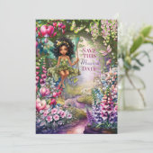 Magische Fee Sla Datum Feest Uitnodiging (Staand voorkant)