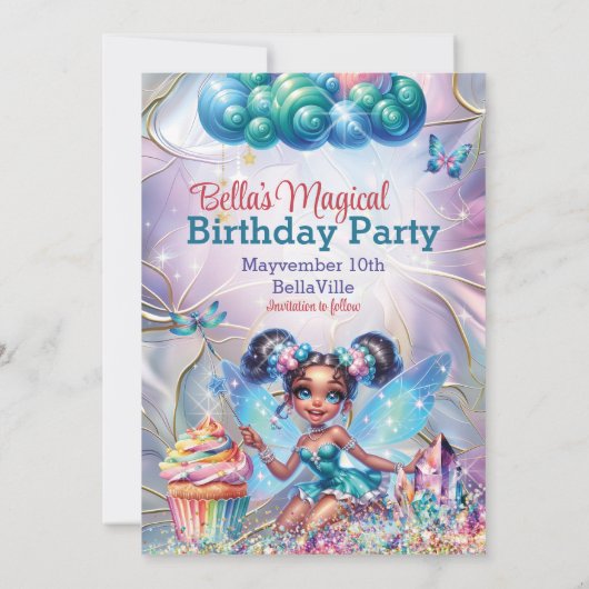 Magische Fee Sla de Datum Kaarten (Achterkant)