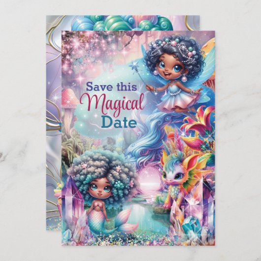 Magische Fee Sla de Datum Kaarten (Voorkant / Achterkant)
