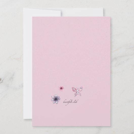 magische fee uitnodiging (Achterkant)