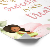 Magische Fee Verjaardag Sweets en Treats Teken Poster (Hoek)