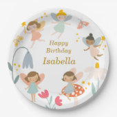 Magische feeën partij papieren bordje (Voorkant)