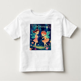 Magische feeën spelen in het bos naam kinder shirts