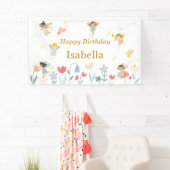 Magische feeën verjaardagsfeestbanner spandoek (Insitu)