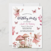 Magische feeën Wonderland 7e verjaardag Kaart (Voorkant)