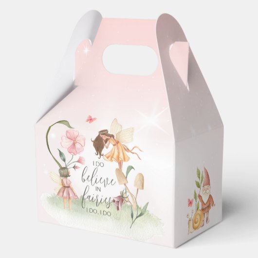 Magische feeëntuin thema feestdozen bedankdoosjes (Achterkant)