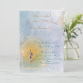 Magische feeëntuin verjaardagsuitnodiging kinder kaart (Staand voorkant)