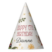 Magische feeërieke verjaardagsfeest Petten Feesthoedjes (Voorkant)