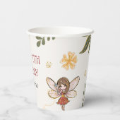 Magische feeërieke verjaardagsfeestje papieren bek papieren bekers (Achterkant)