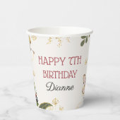 Magische feeërieke verjaardagsfeestje papieren bek papieren bekers (Links)