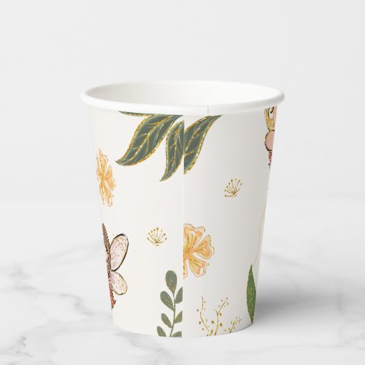 Magische feeërieke verjaardagsfeestje papieren bek papieren bekers (Rechts)