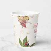 Magische feeërieke verjaardagsfeestje papieren bek papieren bekers (Voorkant)