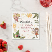 Magische feeërieke verjaardagsfeestje servetten (Insitu)