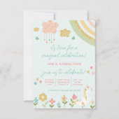 Magische feestdag, Unicorn, regenboogdag Kaart (Voorkant)