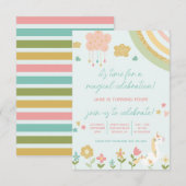 Magische feestdag, Unicorn, regenboogdag Kaart (Voorkant / Achterkant)