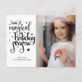 Magische feestdagen foto kerst briefkaart (Voorkant)