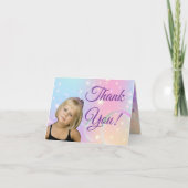 Magische feestfoto Dank u kaarten (Voorkant)