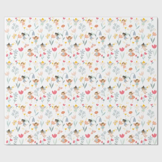 Magische feiries cadeaupapier (Vlak)