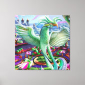 Magische Feniks Canvas Afdruk (Voorkant)