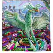 magische feniks douchegordijn (Voorkant)