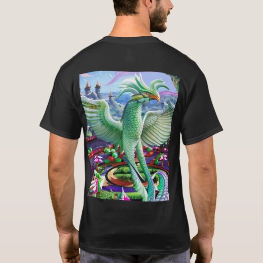 magische feniks t-shirt (Achterkant)