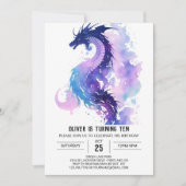 Magische Fierce Dragon Verjaardag Kaart (Voorkant)