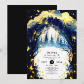 Magische Firefly Woodland Verjaardag Kaart (Voorkant / Achterkant)