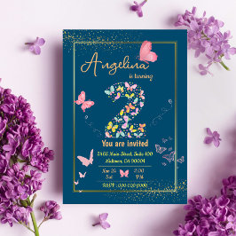 Magische fladderende vlinders schattige 2e verjaar kaart