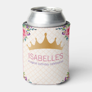 Magische Floral Chic Birthday-ontwerp Blikjeskoeler