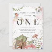 Magische Floral Fairy 1e verjaardag Kaart (Voorkant)