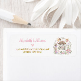 Magische Floral Fairy Prinses Retouradres Label