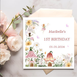 Magische Floral Fairy Verjaardagsservetten Servet