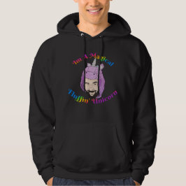 Magische Fluffin Unicorn-Mannen Hoodie