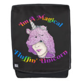 Magische Fluffin Unicorn-rugzak Rugtassen (Voorkant)