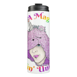Magische fluffin Unicorn Thermal Tumbler Thermosbeker
