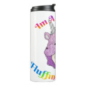 Magische fluffin Unicorn Thermal Tumbler Thermosbeker (Gedraaid links)