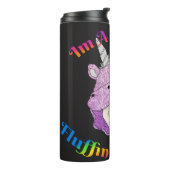 Magische fluffin Unicorn Thermal Tumbler Thermosbeker (Gedraaid links)