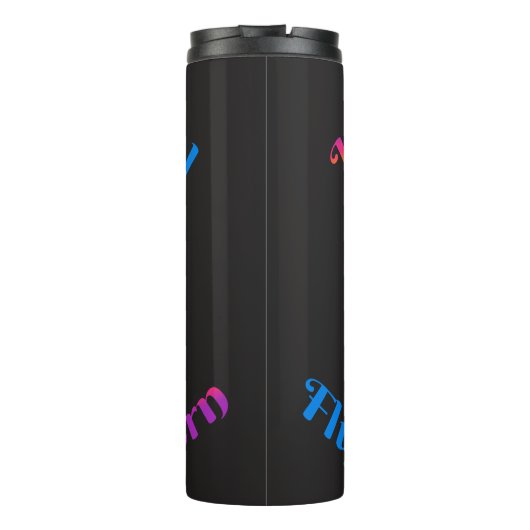 Magische fluffin Unicorn Thermal Tumbler Thermosbeker (Achterkant)