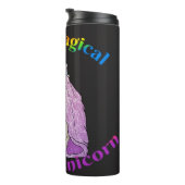 Magische fluffin Unicorn Thermal Tumbler Thermosbeker (Geroteerd rechts)