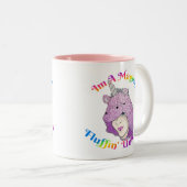 Magische fluffin Unicorn Two-Tone Mok (Voorkant rechts)