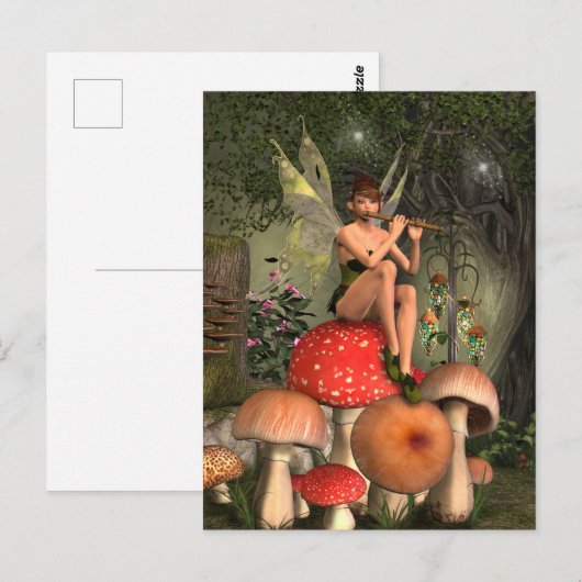 Magische Flute-Player Briefkaart (Voorkant / Achterkant)